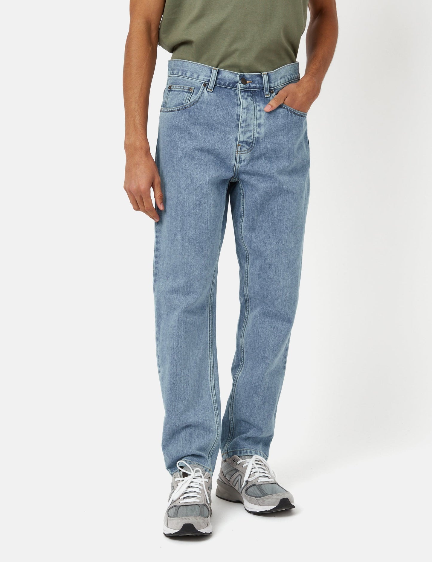 Newel Pant (Relaxed, Stone Bleached) – Blau