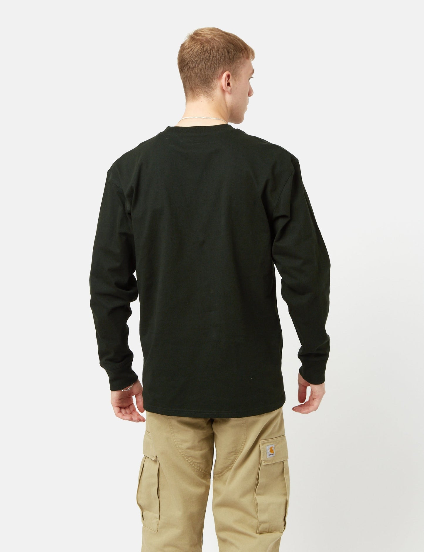 T-shirt à manches longues American Script - Vert cèdre foncé