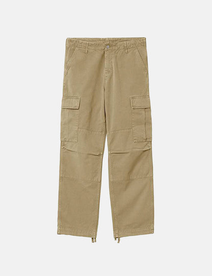 Pantalon Cargo Regular (Sergé de Coton Moraga) - Brun Ammonite