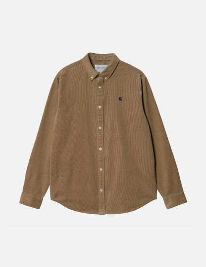Madison Hemd (Feincord) - Buffalo Brown/Black
