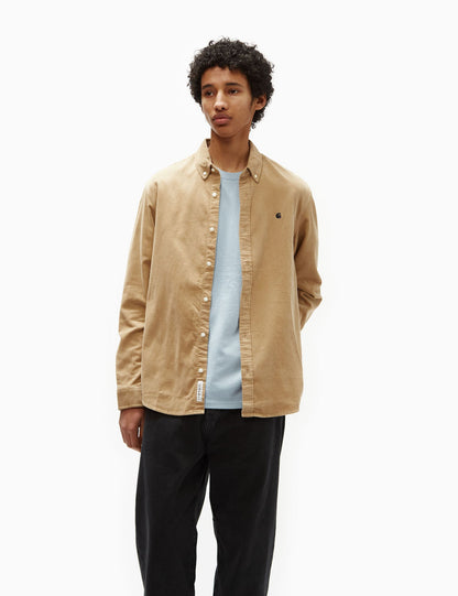 Madison Feincordhemd (Regular) – Sable Khaki