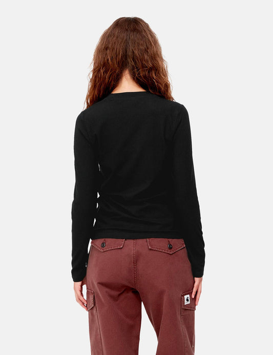 Damen Langarm-T-Shirt Seri – Schwarz
