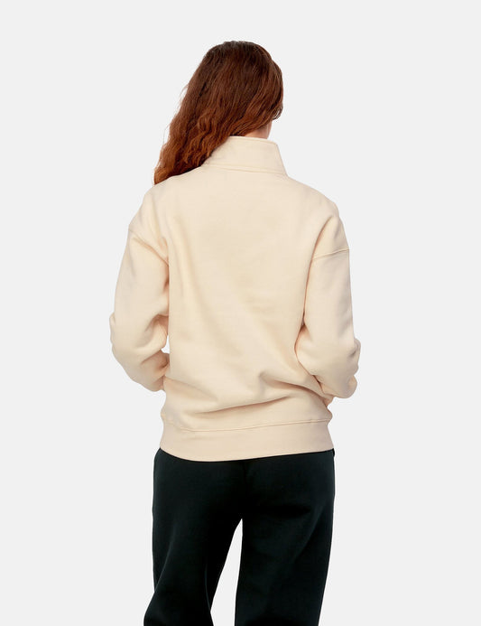 Damen Ontario Highneck Sweatshirt – Calico Beige/Schwarz