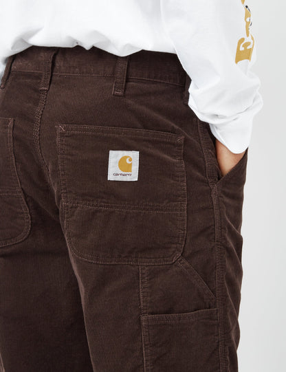 Pantalon simple jambe (Côtelé) - Marron Terre d'Ombre Foncée
