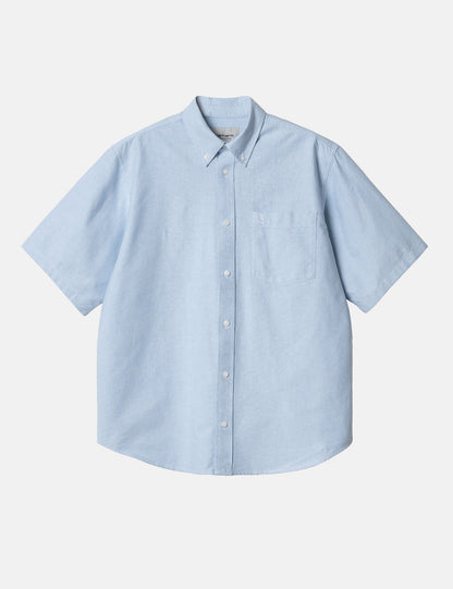 Hemd Braxton – Bleached Blue/Wax