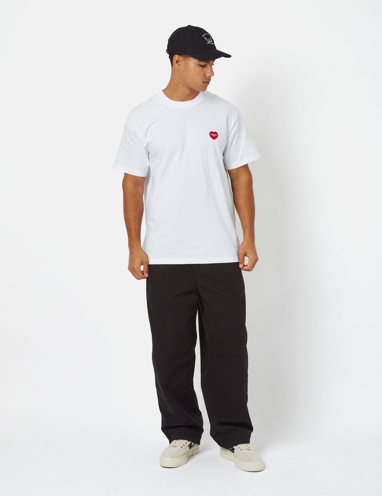 T-shirt Double Cœur (Bio) - Blanc