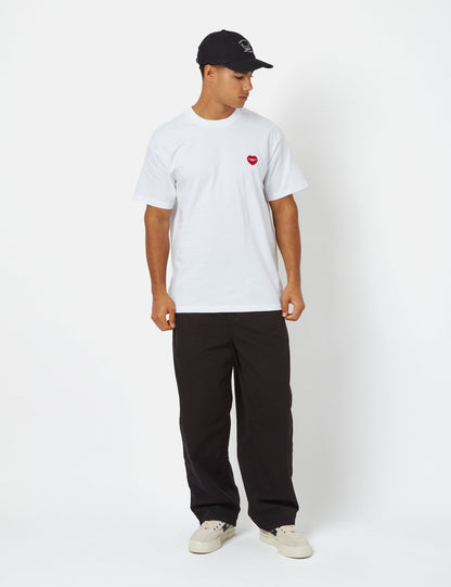 T-shirt Double Cœur (Bio) - Blanc