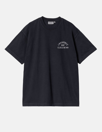 S/S Class of 89 T-Shirt (Loose) - Dark Navy/White
