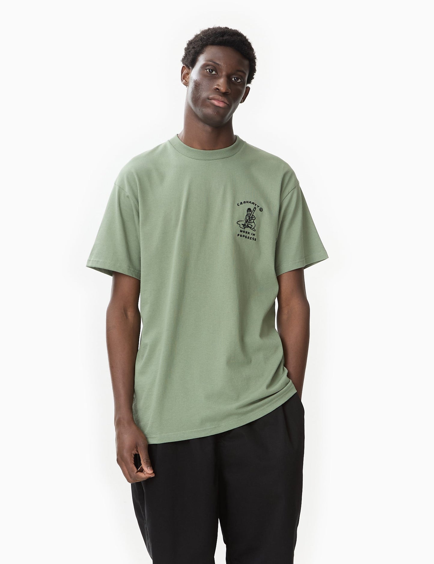 T-shirt Icons (ample) - Vert forêt/Noir