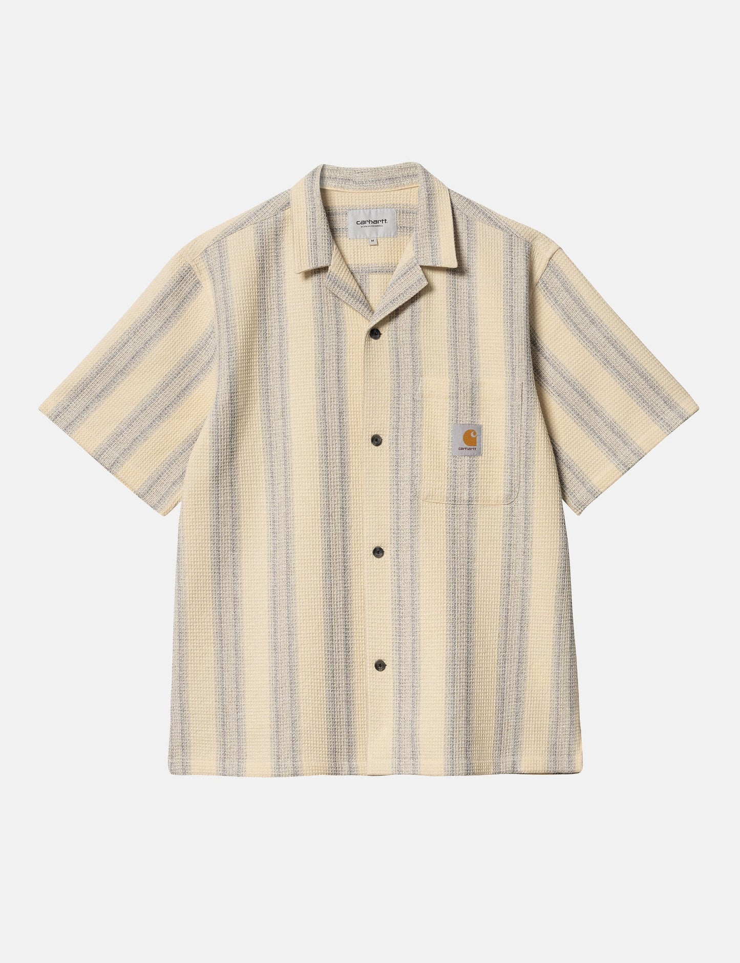 Kurzarmhemd Dodson Stripe – Natur
