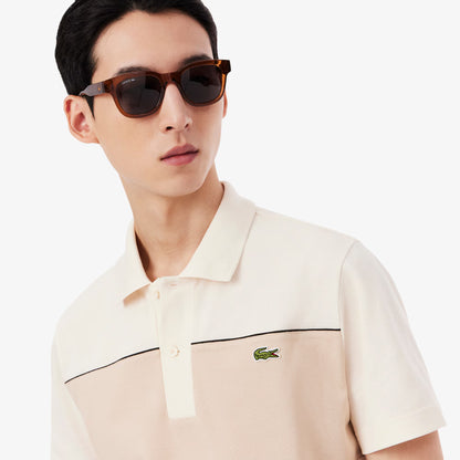Regular Fit Colour-Block Pique Polo Shirt