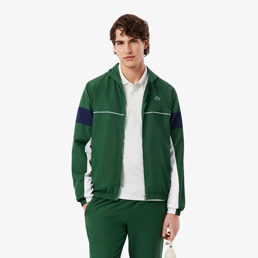 Sport-Farbblock-Trainingsjacke