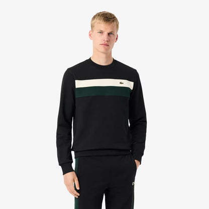 Fleece-Sweatshirt mit Farbblöcken