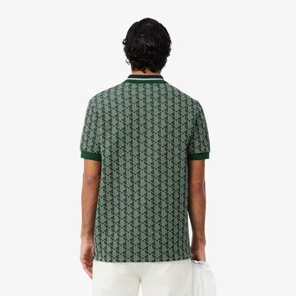 Polo classique en jacquard monogrammé