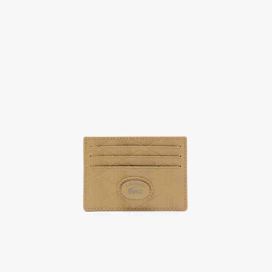 Porte-cartes en cuir à monogramme