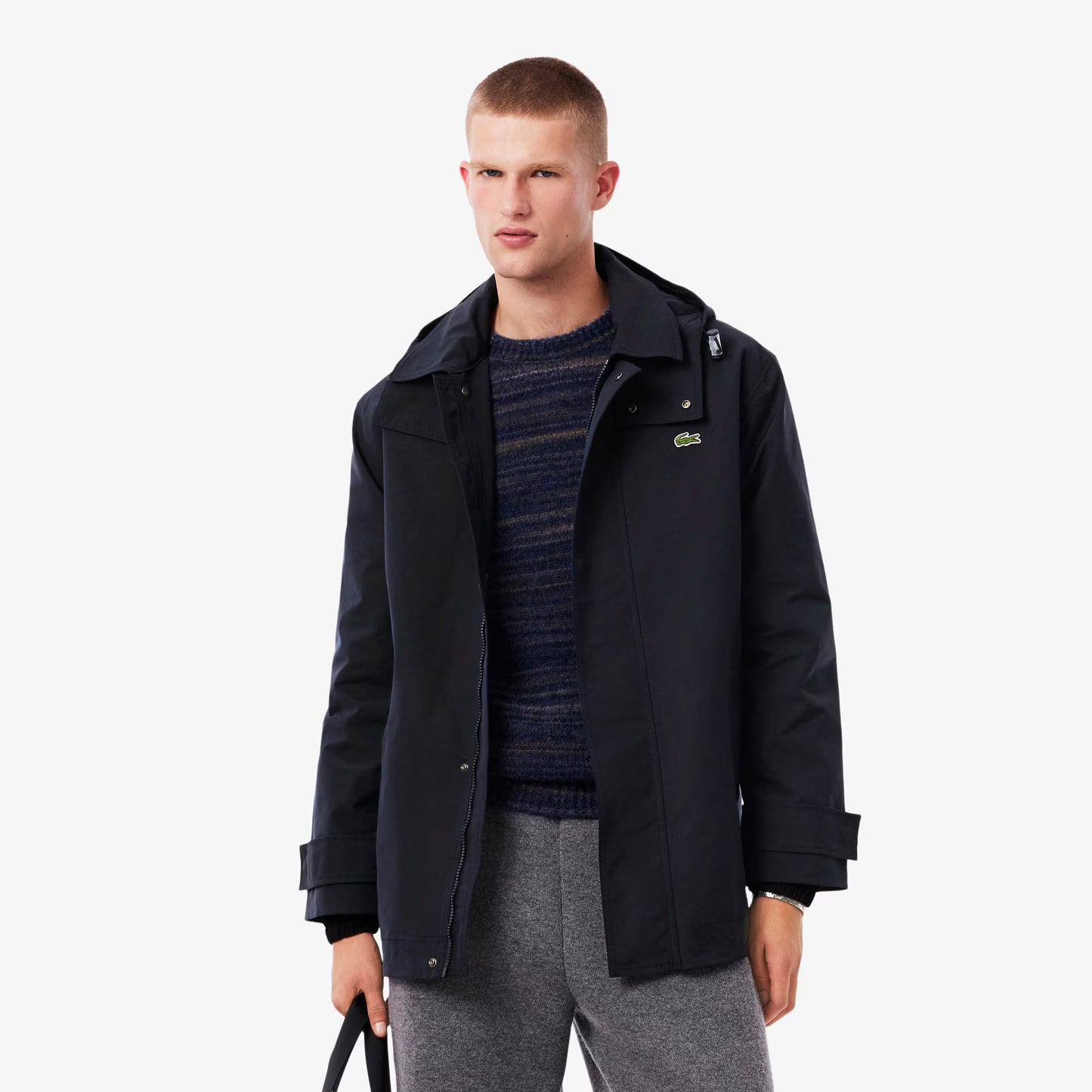 Mid-length Water-Repellent Hooded Parka