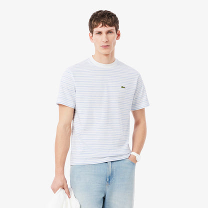Gestreiftes Baumwoll-T-Shirt