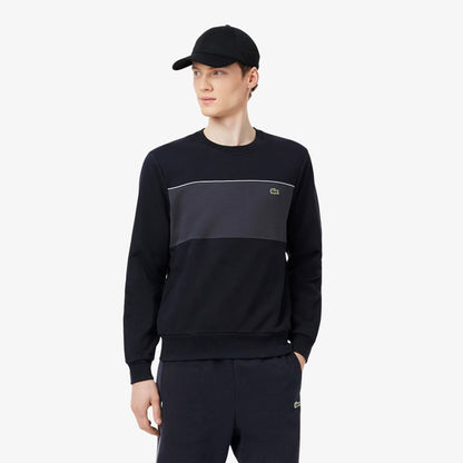 Fleece-Sweatshirt mit Farbblöcken