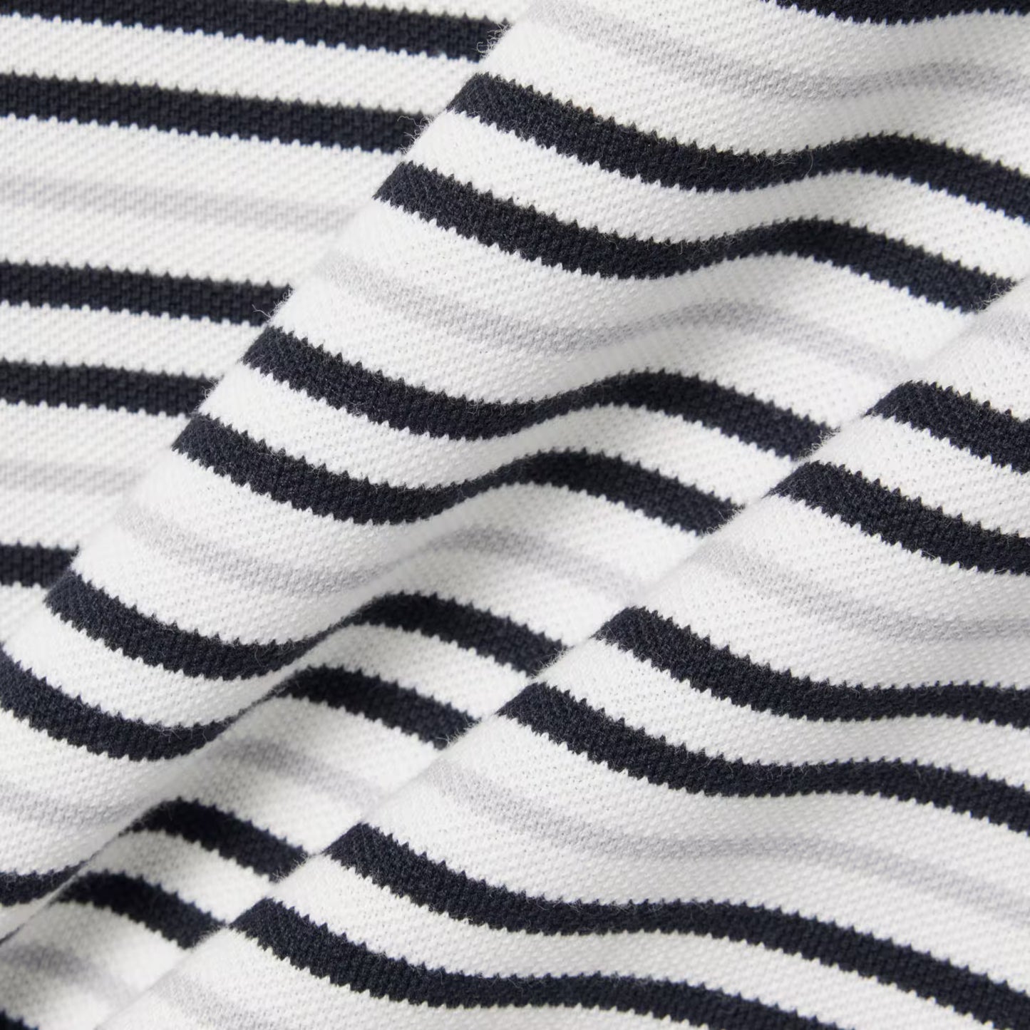 Classic Fit Striped Petit Pique Polo Shirt