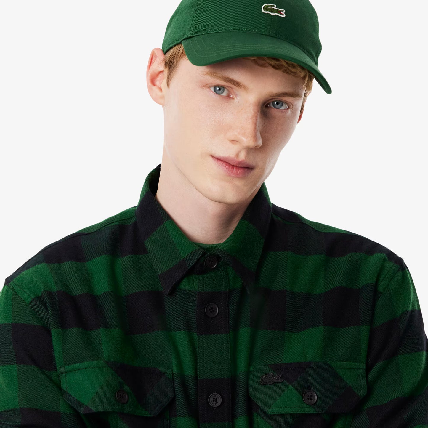 Surchemise oversized en coton à carreaux