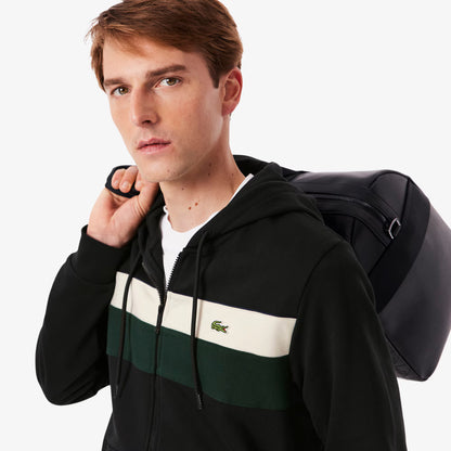 Zipped Colour-Block Hoodie