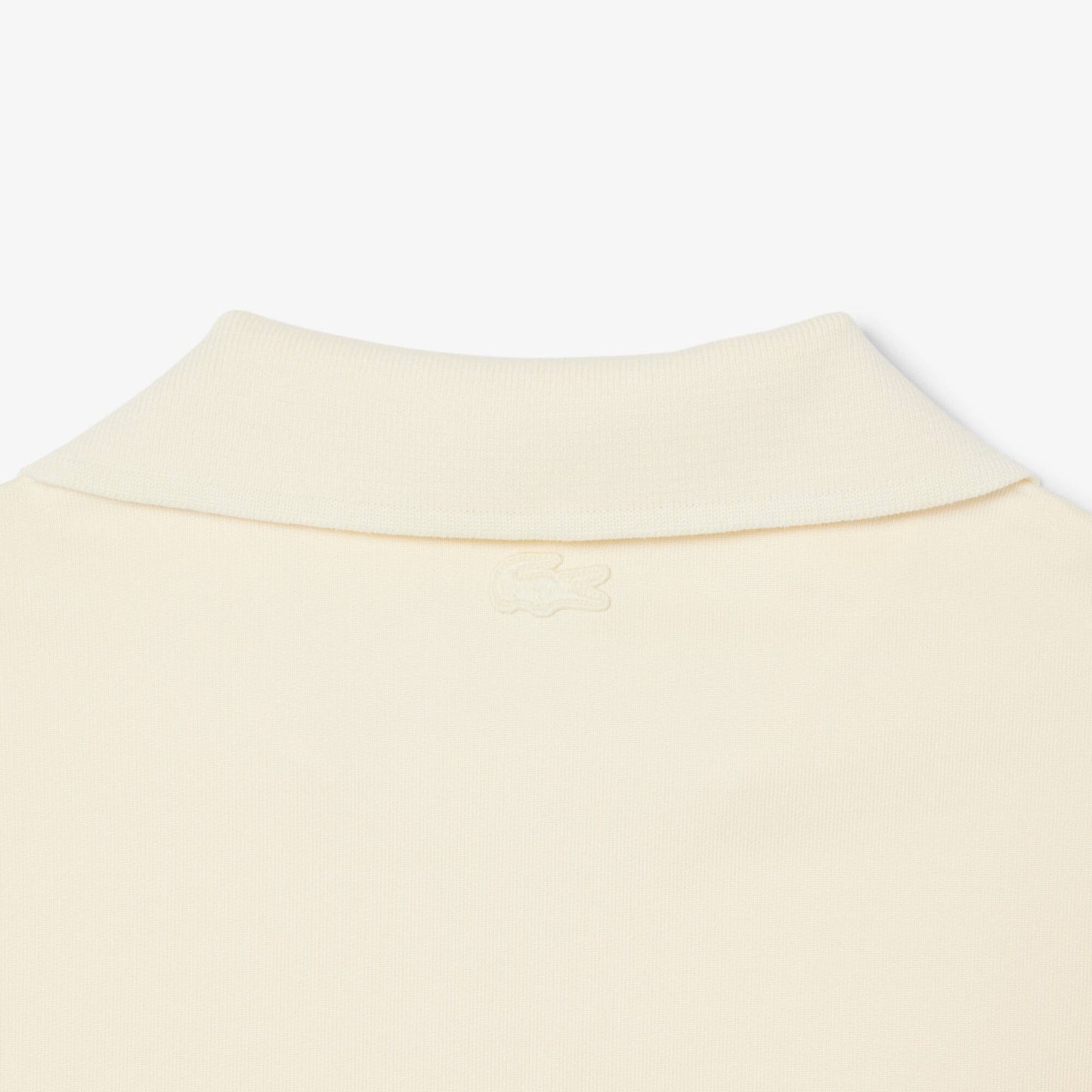 Loose Fit Badge Accent Fleece Polo Shirt