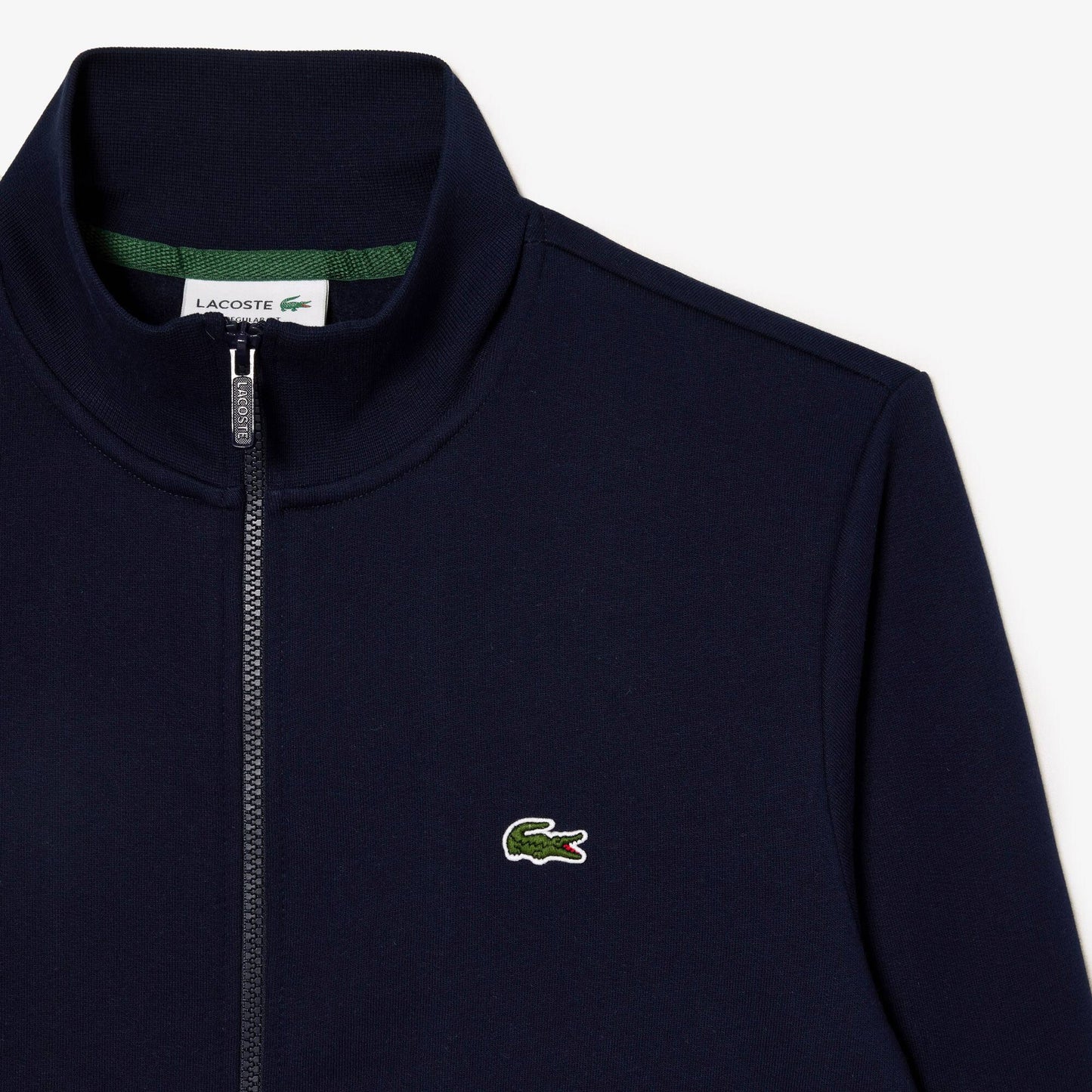 Sweatshirt aus Fleece mit Reißverschluss und hohem Kragen