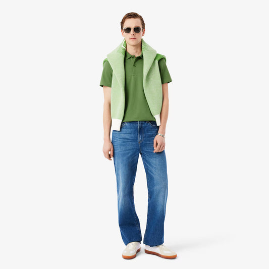 Regular Fit Polohemd aus Baumwollmischung