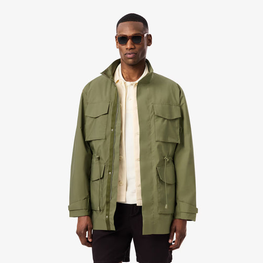 Veste coupe-vent mi-longue déperlante
