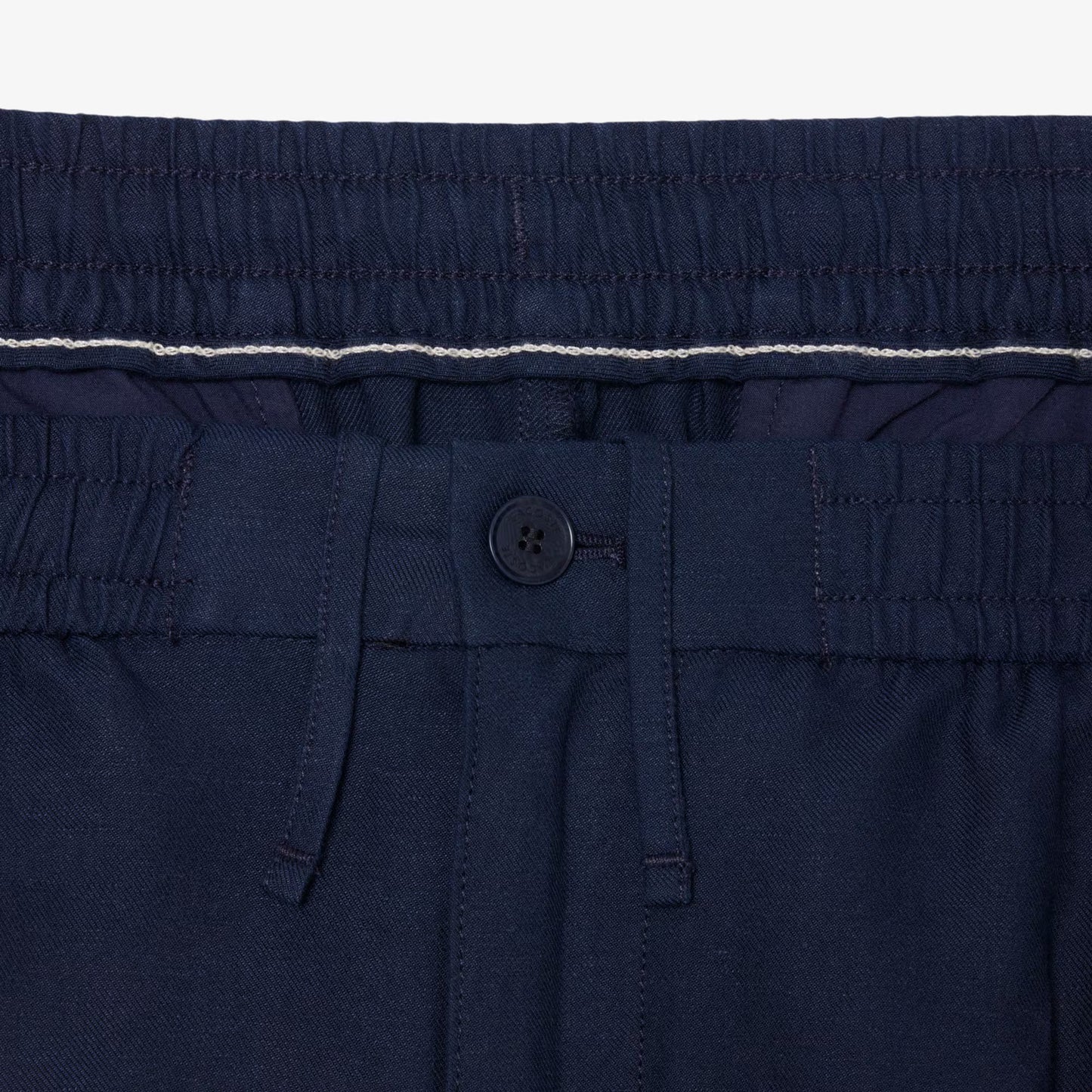Regular Fit Leinen-Chino-Hose
