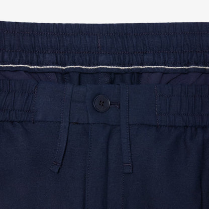 Regular Fit Leinen-Chino-Hose