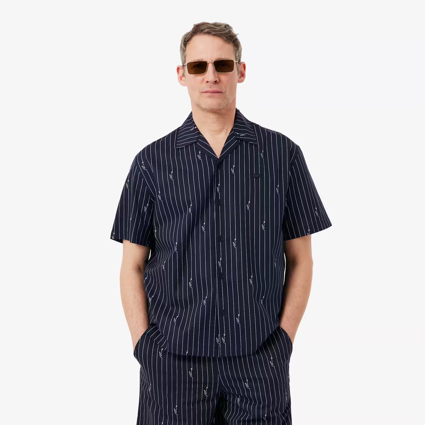 Relaxed Fit Print Twill Shirt