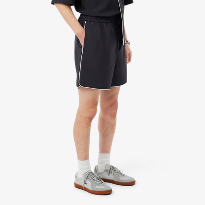Shorts aus Wollmischung mit lockerer Passform