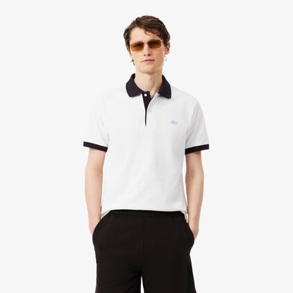 Classic Fit Contrast Rib Polo Shirt