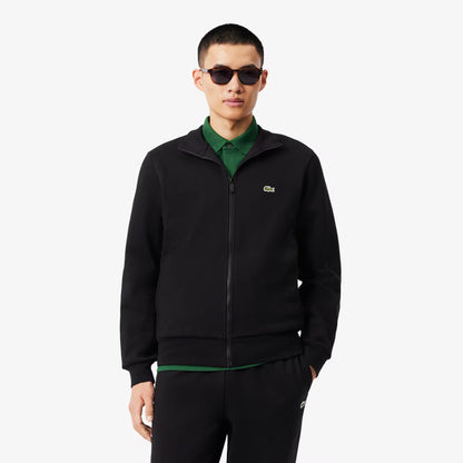 Sweatshirt aus Fleece mit Reißverschluss und hohem Kragen